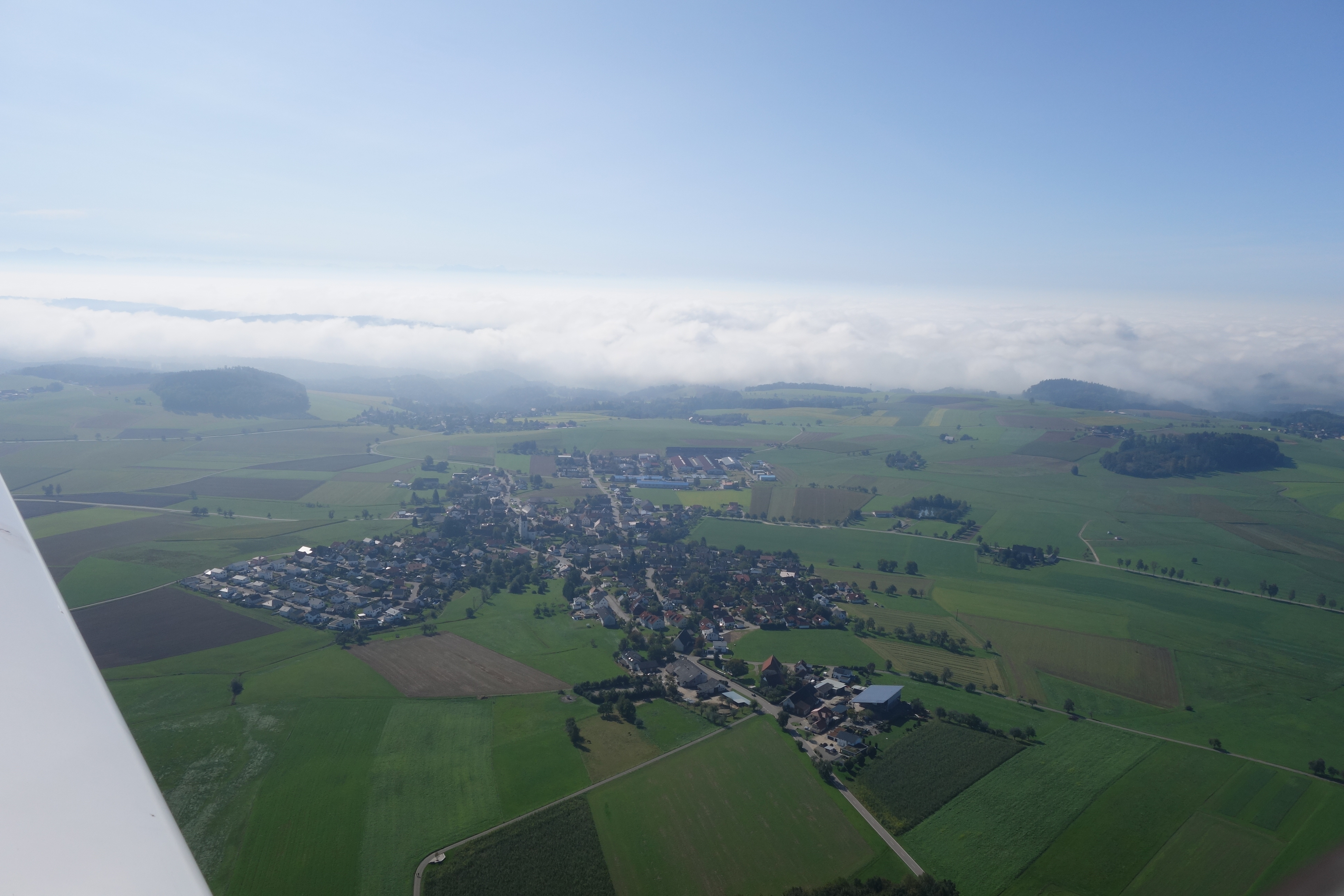 Fog above the High Rhine area